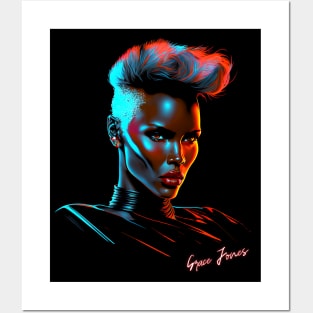 Grace Jones  / 80s Style Aesthetic Design Posters and Art